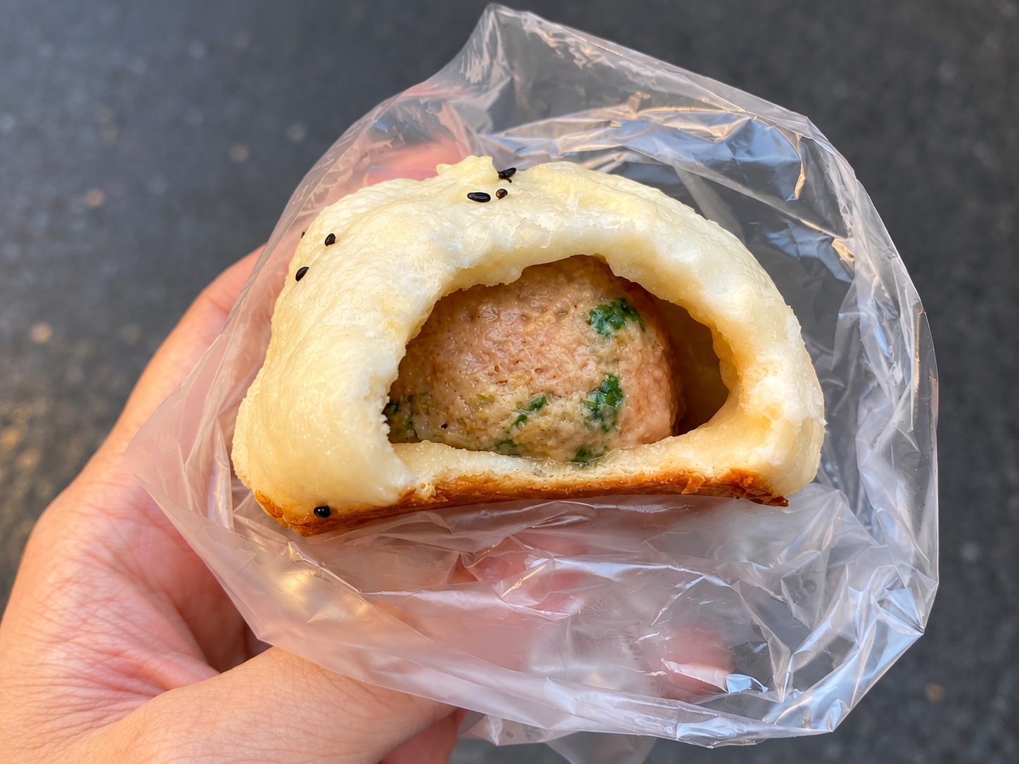Lang Hong Kong-Style Pork Bao|Pan-Fried Pork Bao in Huajiang Evening Market